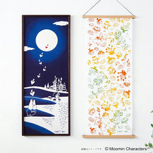Cargar imagen en el visor de la galería, Tenugui Chudyed Tenugui Moomin Romance Navy Approx. 33 x 90cm
