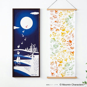 Tenugui Chudyed Tenugui Moomin Romance Navy Approx. 33 x 90cm