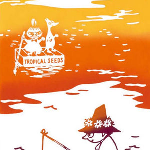 Moomin Tenugui Tenugui Sunset Orange Approx. 33 x 90cm