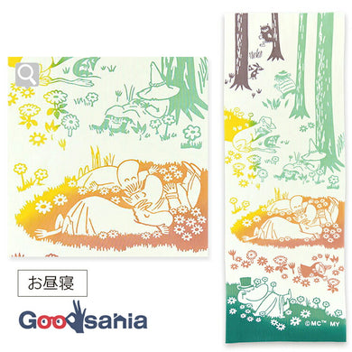 Moomin Tenugui Tenugui Nap White Approx. 33 x 90cm