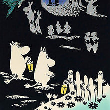 Load image into Gallery viewer, Moomin tenugui dyed towel moonlight black approx. 33 x 90 cm
