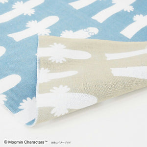 Tenugui Moomin Reversible Tenugui Nyoronyoro Blue x Gray Approx. 33 x 90cm