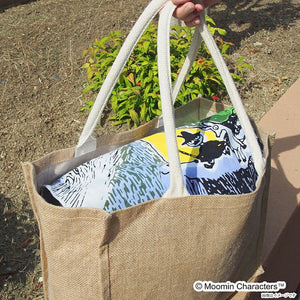 Tenugui Chudyed Tenugui Moomin Outdoors Tent Yellow Approx. 33 x 100cm