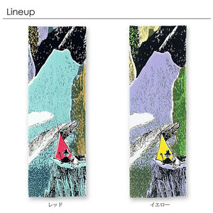 Tenugui Chudyed Tenugui Moomin Outdoors Tent Yellow Approx. 33 x 100cm