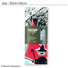 Laden Sie das Bild in den Galerie-Viewer, Tenugui Chudyed Tenugui Moomin Outdoors Tent Red Approx. 33 x 100cm
