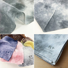 Cargar imagen en el visor de la galería, Handkerchief kenema+ tube-dyed handkerchief charcoal approx. 45 x 45 cm
