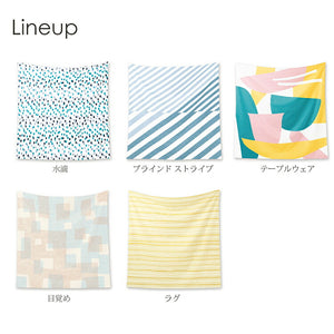 Furoshiki Large Furoshiki kenema+ Waterdrop Blue Approx. 100 x 100cm
