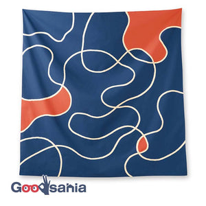 Furoshiki kenema+ large furoshiki glue (glue) navy approx. 100 x 100cm
