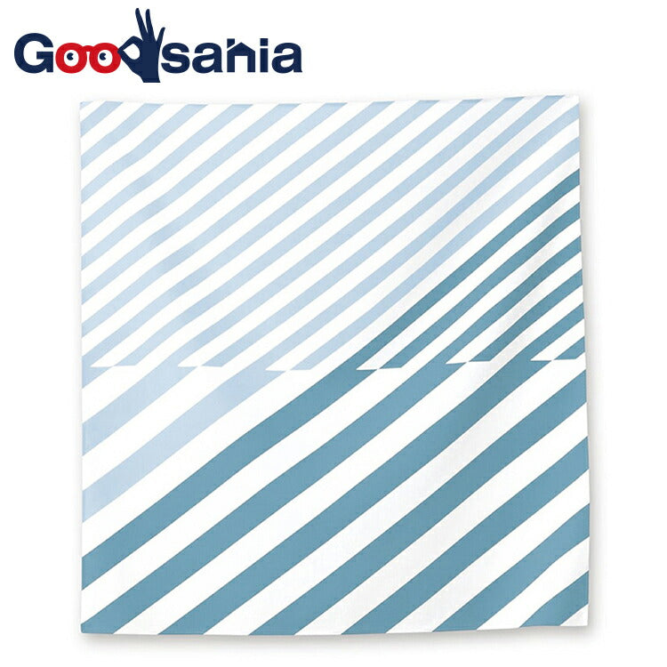 Furoshiki Small Furoshiki kenema+ Blind Striped Blue Approx. 50 x 50cm