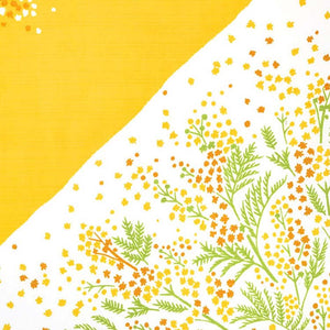 Furoshiki Kenema Small Furoshiki Fragrant Mimosa Yellow Approx. 50 x 50cm