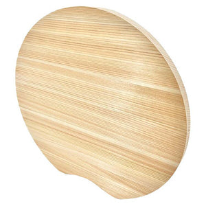 Ikegawa Wood Cutting Board Cypress Round Cutting Board Thin Type L Made in Japan Freestanding Natural Approx. 29x29x1.5cm (Chopping Board Large Large Wooden Hinoki Round Round Freestanding Standing Lightweight Thin Unpainted Mother's Day)