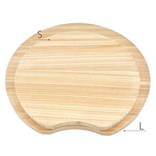 将图片加载到图库查看器，Ikegawa Wood Cutting Board Cypress Round Cutting Board Thin Type L Made in Japan Freestanding Natural Approx. 29x29x1.5cm (Chopping Board Large Large Wooden Hinoki Round Round Freestanding Standing Lightweight Thin Unpainted Mother&#39;s Day)
