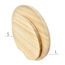将图片加载到图库查看器，Ikegawa Wood Cutting Board Cypress Round Cutting Board Thin Type L Made in Japan Freestanding Natural Approx. 29x29x1.5cm (Chopping Board Large Large Wooden Hinoki Round Round Freestanding Standing Lightweight Thin Unpainted Mother&#39;s Day)
