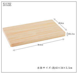 Japanese cypress cutting board (parquet) medium