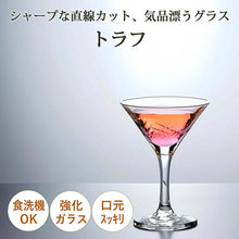Load image into Gallery viewer, Toyo Sasaki Glass Cocktail Glass, Trough Style, 90ml, Made in Japan, Dishwasher Safe, 30G33HS-E101 (Glass, Stem Glass, Cocktail Glass, Tumbler, Bar Glass, Bar Supplies, Liquor Glass)
