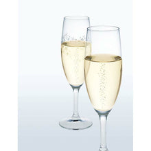 Load image into Gallery viewer, Toyo Sasaki Glass Champagne Glass Collection Flute Champagne Glass with Foaming Function, 165ml, Made in Japan, Dishwasher Safe, 32854HS-L001 (Flute Glass, Champagne Glass, Glass Stem)
