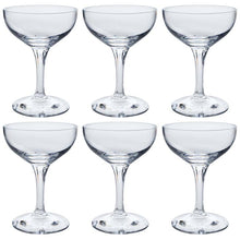 Load image into Gallery viewer, Toyo Sasaki Glass Champagne Tower Glasses with Bumper, 130ml, Set of 6, Made in Japan, Dishwasher Safe, 32034-CT (Champagne Tower Glass Set, Commercial Use)
