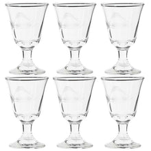 Load image into Gallery viewer, Toyo Sasaki Glass Cut Sake Glasses, Pine and Fuji Design, 65ml, Set of 6, Made in Japan, 39829-79 (Sake Cups, Cut Glass Glasses, Sake Cups, Japanese Sake Glasses, Glass Cups, Japanese Tableware Set)
