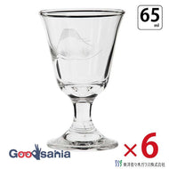 Toyo Sasaki Glass Cut Sake Glasses, Pine and Fuji Design, 65ml, Set of 6, Made in Japan, 39829-79 (Sake Cups, Cut Glass Glasses, Sake Cups, Japanese Sake Glasses, Glass Cups, Japanese Tableware Set)