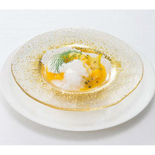 Load image into Gallery viewer, Toyo Sasaki Orbit Rim Glass Bowl 280 with Gold Leaf, Approx. φ28 x H4.6cm, Made in Japan, 49021G (Glass Bowl, Glass Bowl, Serving Bowl, Serving Plate, Dish, Glassware, Tableware, Stylish)
