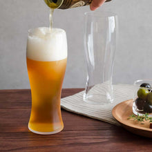 Load image into Gallery viewer, Toyo Sasaki Glass Beer Glass, Thin Ice Design, 395ml, Made in Japan, Dishwasher Safe, B-21141CS (Beer Glass, Pilsner Glass, Beer Tumbler, Tumbler Glass, Glass Cup)
