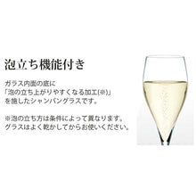 Load image into Gallery viewer, Toyo Sasaki Glass Champagne Glass Collection, 205ml, with Champagne Foaming Function, Made in Japan, Dishwasher Safe, 30M70CS-L001 (Flute Glass, Champagne Glass)
