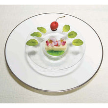 Load image into Gallery viewer, Toyo Sasaki Orbit Rimmed Glass Bowl, 176mm, with gold leaf, approx. φ17.6 x H3.6cm, Made in Japan, 46158G (Glass plate, glass bowl, rimmed bowl, rimmed bowl, rimmed plate, plate, dish, tableware)
