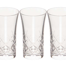 Load image into Gallery viewer, Toyo Sasaki Glass Beer Glasses Cresta 125ml Small Beer Glass Set of 3, Made in Japan, Dishwasher Safe, B-30106-C624-JAN-P (Beer Glasses, Beer Tumblers, Glass Cups, Cup Set)
