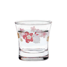 Load image into Gallery viewer, Toyo Sasaki Glass Sake Glass Sake Cup Engimono Cup Rabbit and Cherry Blossom Pattern 110ml Set of 3 Made in Japan Dishwasher Safe 09126-J394 (Guinomi Ochoko Sake Cup Cold Sake Glass Cold Sake Cup Japanese Sake Sake Cup Japanese Tableware Glass Tableware Set)
