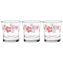Load image into Gallery viewer, Toyo Sasaki Glass Sake Glass Sake Cup Engimono Cup Rabbit and Cherry Blossom Pattern 110ml Set of 3 Made in Japan Dishwasher Safe 09126-J394 (Guinomi Ochoko Sake Cup Cold Sake Glass Cold Sake Cup Japanese Sake Sake Cup Japanese Tableware Glass Tableware Set)
