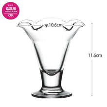 Cargar imagen en el visor de la galería, Toyo Sasaki Glass Parfait Glasses, Flower Blossom Design, Set of 6, Made in Japan, Dishwasher Safe, Item Number 36203 (Dessert Glasses, Cafe Glasses, Sweet Glasses, Sundae Glasses, Dessert Cup Set)
