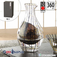 Toyo Sasaki Glass Carafe, Edo Glass Yachiyo Kiln Cold Sake Carafe, 360ml, Made in Japan, 61477 (Sake bottle, sake flask, sake vessel, Japanese sake, cold sake, sake vessel, cold sake vessel, glass, handmade, with ice pocket)