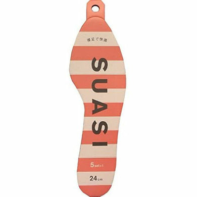 Insole Suashi for women Comfortable for bare feet 5 pairs + 1 24cm