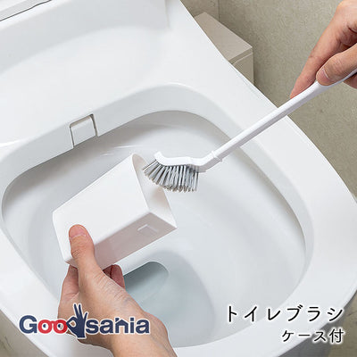 Mameita Toilet Brush with Case, Made in Japan TS-312 (Toilet Brush, Toilet Brush, Toilet Bowl Brush, Toilet Cleaning Brush, Toilet Cleaning Brush, Cleaning Brush, Toilet Cleaning Supplies, Toilet Supplies, Hygiene Supplies, with Case)