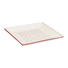 将图片加载到图库查看器，Plate Fukue Square Plate S Ivory 13.5x13.5x1.5cm
