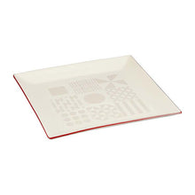 将图片加载到图库查看器，Plate Fukue Square Plate M Ivory 19.3x19.3x1.7cm
