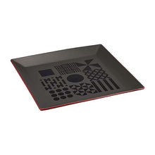 Load image into Gallery viewer, Plate Fukue Square Plate M Black 19.3x19.3x1.7cm
