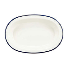 将图片加载到图库查看器，Bowl RETRO MODA Oval Bowl Navy 24.8x16.7x4.5cm

