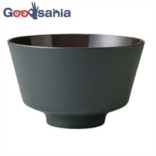 Load image into Gallery viewer, DONBURI Corner Dry Lacquer Made in Japan Black Approximately ƒÓ15.6x9.6cm T-26629 (Donburi, Rice Bowl, Rice Bowl, Rice Bowl, Rice Bowl, Bowl, Simple, Dull Color, Plain, Stylish, Women&#39;s)

