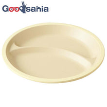 将图片加载到图库查看器，Plate Calm Dish Lunch Plate Mini Made in Japan Light Yellow Approx. ƒÓ17x1.7cm T-26671 (Dish Utensil Dividers Plate with Dividers Round Round Round Large Shallow Plain Stylish)
