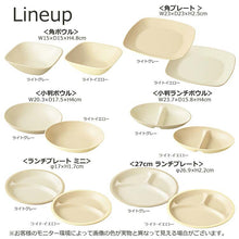 将图片加载到图库查看器，Plate Calm Dish Lunch Plate Mini Made in Japan Light Yellow Approx. ƒÓ17x1.7cm T-26671 (Dish Utensil Dividers Plate with Dividers Round Round Round Large Shallow Plain Stylish)
