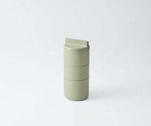 将图片加载到图库查看器，Lunch box tutu 3-tier lunch box made in Japan Khaki (upper tier) 160ml x 2, (lower tier) 280ml T-36376 (Lunch box 3-tier 3-tier vertical bottle type microwave safe for women)
