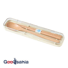 将图片加载到图库查看器，Cutlery Set tutu Wooden Chopsticks/Spoon Set Ivory (Chopsticks/Spoon) Approx. 18cm T-36386 (Cutlery Spoon Set My Chopsticks Chopstick Box 18cm Lunch Box Women)
