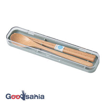 Muat gambar ke penampil Galeri, Cutlery Set tutu Wooden Chopsticks/Spoon Set Gray (Chopsticks/Spoon) Approx. 18cm T-36388 (Cutlery Spoon Set My Chopsticks Chopstick Box 18cm Lunch Box Women)
