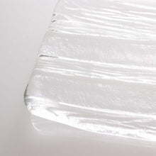 Load image into Gallery viewer, Toyo Sasaki Glass Glacier Long Plate, approx. 24.5 x 11 x 1.5 cm, Made in Japan, SA530-7 (Long plate, large plate, glass plate, glass dish, plate, dishware, glass tableware, large plate, food serving plate, serving dish)
