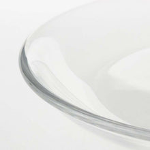将图片加载到图库查看器，Toyo Sasaki Glass Alpha Plate 21, approx. φ21 x 2.5cm, Made in Japan, Dishwasher Safe, P-19305 (Plate, Glass Plate, Glass Dish, Dessert Plate, Salad Plate, Flat Plate, Round Plate, Tableware, Glassware, Serving Plate, Side Plate, Food Plate)

