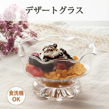 Load image into Gallery viewer, Toyo Sasaki Glass Dessert Glass Basel Flower Rim Approx. φ11.7 x H7cm Made in Japan Dishwasher Safe B-02136-1-JAN (Dessert Cup Sundae Cup Fruit Glass Sweets Glass Parfait Glass Ice Cream Cup)
