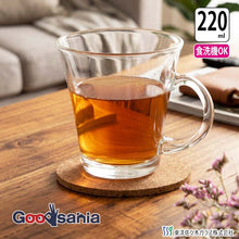 将图片加载到图库查看器，Toyo Sasaki Glass Mug Tea Break Cup 220ml Made in Japan Dishwasher Safe P-06632-JAN (Glass Mug Glass Cup Tumbler Glass Tea Cup Dessert Cup Cafe Tableware Coffee Shop Stylish Simple Transparent)
