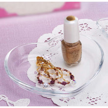 将图片加载到图库查看器，Toyo Sasaki Glass Small Plate Fashion Small Plate Heart Small Plate Made in Japan Dishwasher Safe P-36301 (Plate Small Plate Mini Plate Trinket Dish Accessory Dish Tray Heart Heart Shape Cute Stylish)
