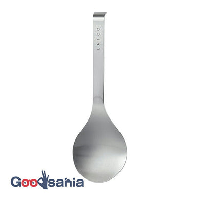 Spoon EAtoCO Sukuu S Serving Spoon Made in Japan Silver Approx. 16.8 x 5.7 x 1.3cm AS0060 (Serving Serving Spoon Cooking Stainless Steel Tsubame Sanjo)